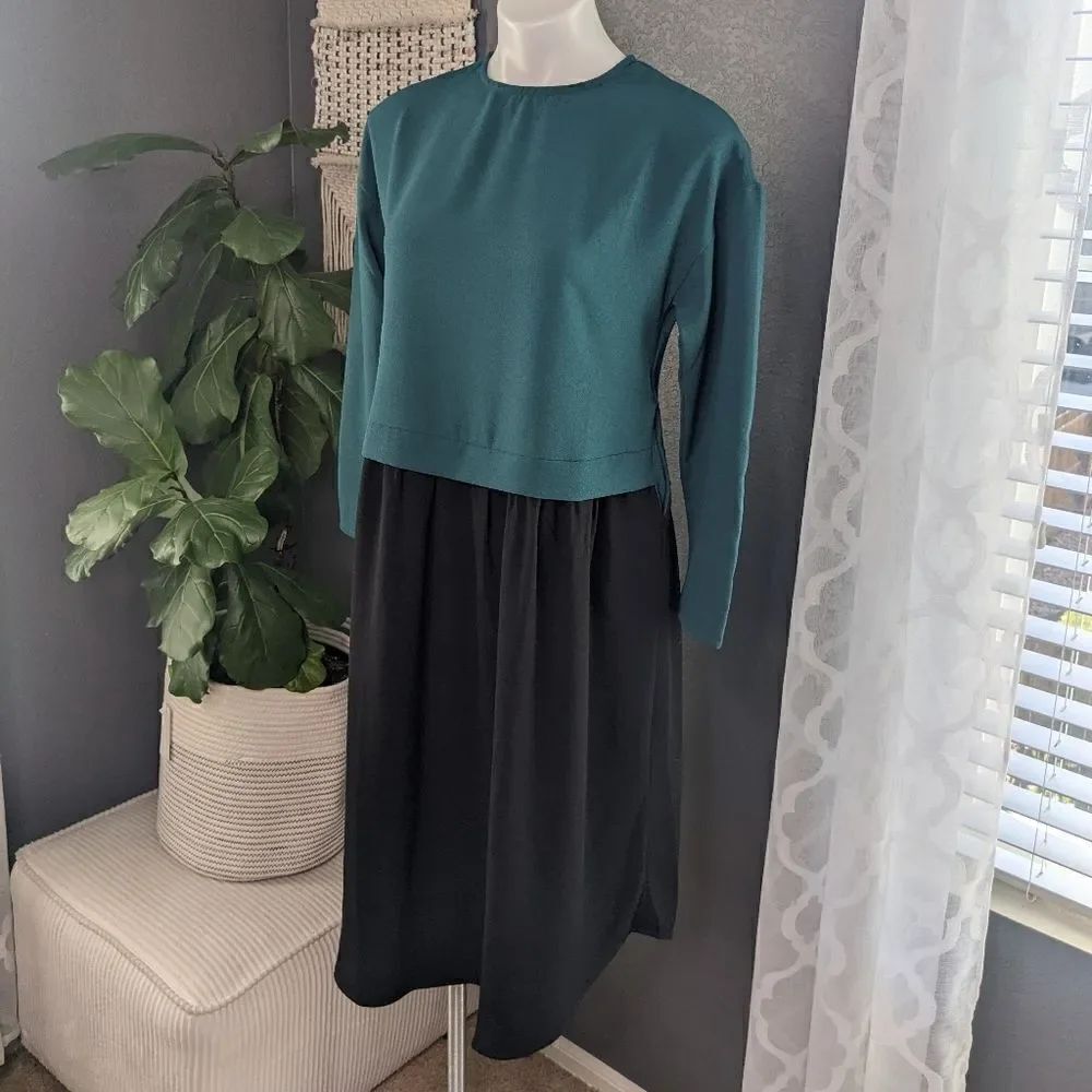 Stevie Hender Green and Black Dress